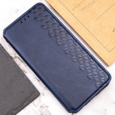 Шкіряний чохол-книжка GETMAN Cubic (PU) для Xiaomi Redmi Note 14 Pro 4G Синій Шкіряний чохол-книжка GETMAN Cubic (PU) для Xiaomi Redmi Note 14 Pro 4G Синій