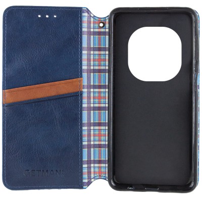 Шкіряний чохол-книжка GETMAN Cubic (PU) для Xiaomi Redmi Note 14 Pro 4G Синій Шкіряний чохол-книжка GETMAN Cubic (PU) для Xiaomi Redmi Note 14 Pro 4G Синій