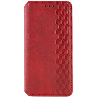 Шкіряний чохол-книжка GETMAN Cubic (PU) для Xiaomi Redmi Note 14 Pro 4G Червоний Шкіряний чохол-книжка GETMAN Cubic (PU) для Xiaomi Redmi Note 14 Pro 4G Червоний