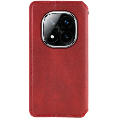 Шкіряний чохол-книжка GETMAN Cubic (PU) для Xiaomi Redmi Note 14 Pro 4G Червоний Шкіряний чохол-книжка GETMAN Cubic (PU) для Xiaomi Redmi Note 14 Pro 4G Червоний