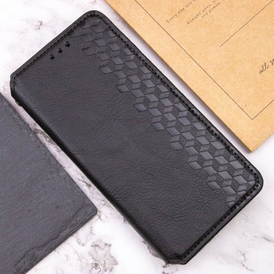 Шкіряний чохол-книжка GETMAN Cubic (PU) для Xiaomi Redmi Note 14 Pro 4G Чорний Шкіряний чохол-книжка GETMAN Cubic (PU) для Xiaomi Redmi Note 14 Pro 4G Чорний
