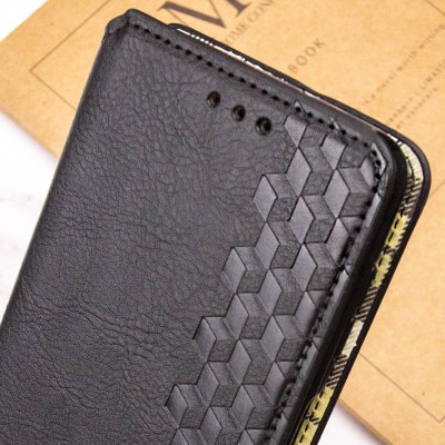 Шкіряний чохол-книжка GETMAN Cubic (PU) для Xiaomi Redmi Note 14 Pro 4G Чорний Шкіряний чохол-книжка GETMAN Cubic (PU) для Xiaomi Redmi Note 14 Pro 4G Чорний