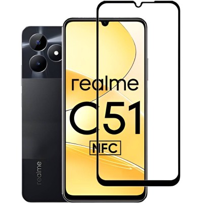 Захисне скло Realme C51 4G Full Coverage Black Захисне скло Realme C51 4G Full Coverage Black