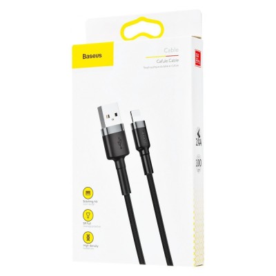 Кабель Baseus Cafule Lightning 2.0 М 2 A CALKLF-CV1 B-Gold Кабель Baseus Cafule Lightning 2.0 М 2 A CALKLF-CV1 B-Gold
