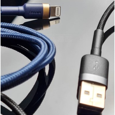 Кабель Baseus Cafule Lightning 2.0 М 2 A CALKLF-CV1 B-Gold Кабель Baseus Cafule Lightning 2.0 М 2 A CALKLF-CV1 B-Gold