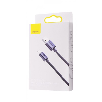 Кабель Baseus Crystal Shine Series Fast Charging Data USB кабель USB To Type-C 100 W 2M (CAJY000505) Purple