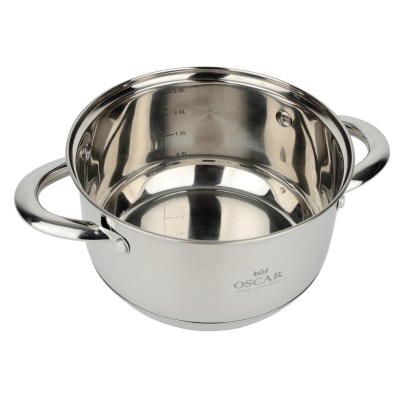 Каструля OSCAR CHEF 18 см (2.6 л) з кришкою (OSR-2000-18/n) Каструля OSCAR CHEF 18 см (2.6 л) з кришкою (OSR-2000-18/n)