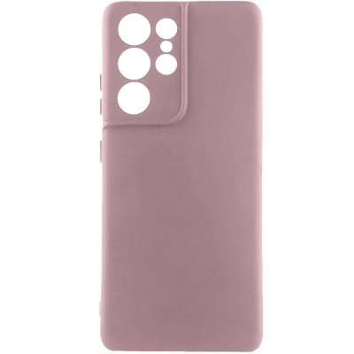 Чохол TPU GETMAN Liquid Silk Full Camera для Samsung Galaxy S21 Ultra Рожевий / Pink Sand Чохол TPU GETMAN Liquid Silk Full Camera для Samsung Galaxy S21 Ultra Рожевий / Pink Sand
