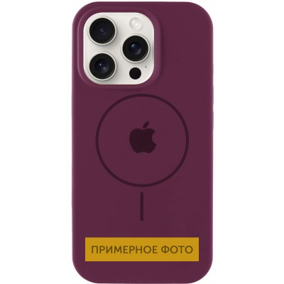 Чохол Silicone Case Full Protective (AA) with MagSafe для Apple iPhone 13 (6.1") Бордовий / Plum Чохол Silicone Case Full Protective (AA) with MagSafe для Apple iPhone 13 (6.1") Бордовий / Plum