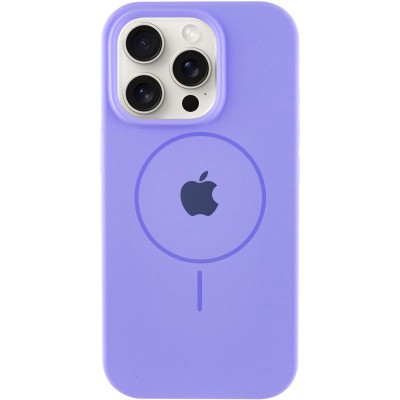 Чохол Silicone Case Full Protective (AA) with MagSafe для Apple iPhone 15 Pro (6.1") Бузковий / Lilac Чохол Silicone Case Full Protective (AA) with MagSafe для Apple iPhone 15 Pro (6.1") Бузковий / Lilac