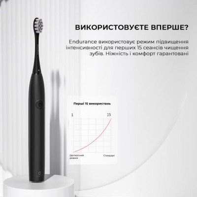 Електрична зубна щітка Oclean Endurance Eco Electric Toothbrush Black Електрична зубна щітка Oclean Endurance Eco Electric Toothbrush Black