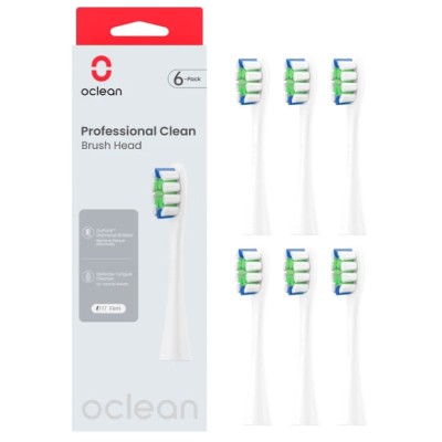 Насадка Oclean Professional Clean Brush Head P1C1 W06 6psc White Насадка Oclean Professional Clean Brush Head P1C1 W06 6psc White