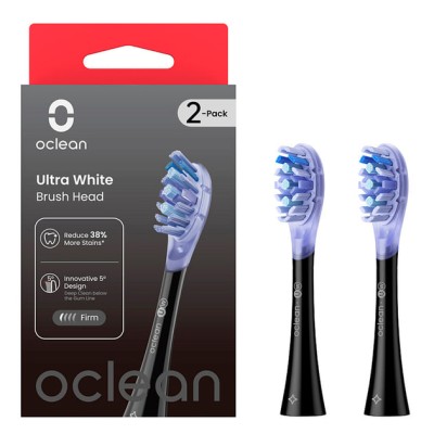 Насадка Oclean Ultra White Brush Head 2psc UW02 B02 Black Насадка Oclean Ultra White Brush Head 2psc UW02 B02 Black