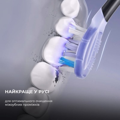 Насадка Oclean Ultra White Brush Head 2psc UW02 B02 Black Насадка Oclean Ultra White Brush Head 2psc UW02 B02 Black