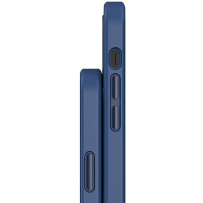 TPU+PC чохол Metal Buttons with MagSafe для Apple iPhone 12 Pro / 12 (6.1") Синій TPU+PC чохол Metal Buttons with MagSafe для Apple iPhone 12 Pro / 12 (6.1") Синій