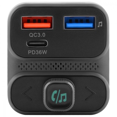 АЗП Proove FM Launcher Luxor SE 36W (PD+QC3.0) Type-C+USB (FMLX20120003) gray