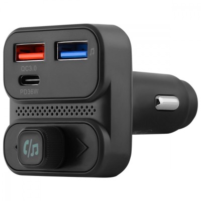 АЗП Proove FM Launcher Luxor SE 36W (PD+QC3.0) Type-C+USB (FMLX20120003) gray