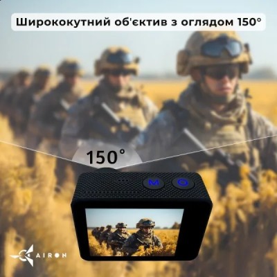 Екшн-камера AIRON ProCam 7 Black: Набір екшн камери для тактичних шоломів Екшн-камера AIRON ProCam 7 Black: Набір екшн камери для тактичних шоломів