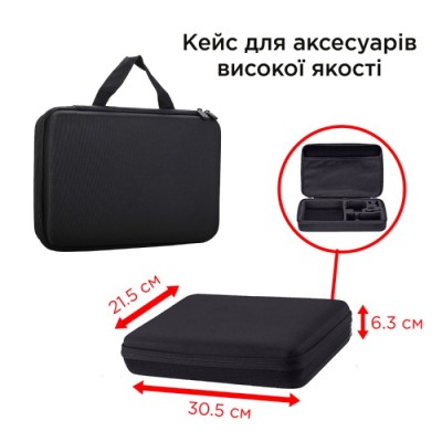 Екшн-камера AIRON Набір блогера 30 в 1: екшн-камера ProCam 7 Black з аксесуарами Екшн-камера AIRON Набір блогера 30 в 1: екшн-камера ProCam 7 Black з аксесуарами