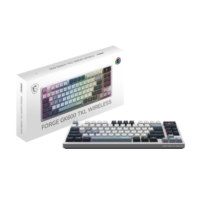 Клавіатура GAMING WHITE UA FORGE GK600 TKL MSI