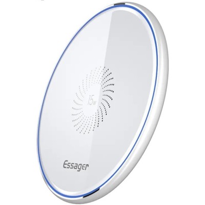 Безпровідний Зарядний пристрій ESSAGER Mirrow Desktop 15W Qi Magnetic Wireless Phone Charger (With 1m Cable Type-C For Charging) Безпровідний Зарядний пристрій ESSAGER Mirrow Desktop 15W Qi Magnetic Wireless Phone Charger (With 1m Cable Type-C For Charging)
