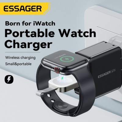 Безпровідний Зарядний пристрій ESSAGER Yibay Smart Watch Wirless Charger With USB A Port (EWXA-YB02-Z) White