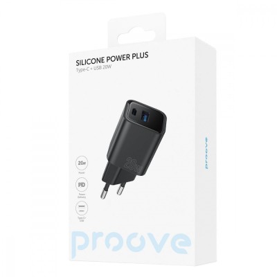 Зарядний Пристрій Proove Silicone Power Plus 20W (Type-C + USB) (WCSP2011002) White Зарядний Пристрій Proove Silicone Power Plus 20W (Type-C + USB) (WCSP2011002) White