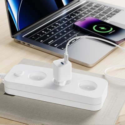 Зарядний Пристрій Proove Silicone Power Plus 20W (Type-C + USB) (WCSP2011002) White Зарядний Пристрій Proove Silicone Power Plus 20W (Type-C + USB) (WCSP2011002) White