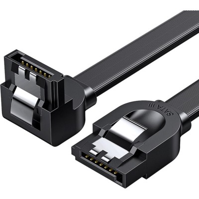 Кабель UGREEN US217 Angled SATA 3 Data Cable 0.5m Black (30797) Кабель UGREEN US217 Angled SATA 3 Data Cable 0.5m Black (30797)