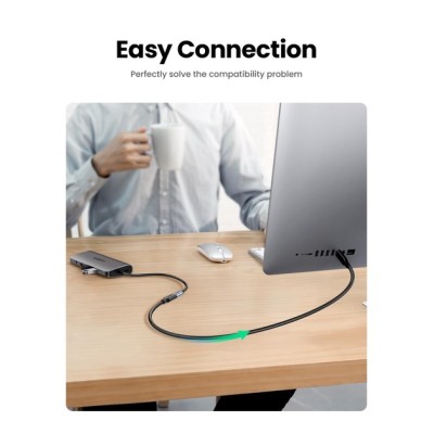 Кабель UGREEN US353 USB-C 3.1 Extension Cable 10Gbps Gen2 5A 1m (10387) Black Кабель UGREEN US353 USB-C 3.1 Extension Cable 10Gbps Gen2 5A 1m (10387) Black