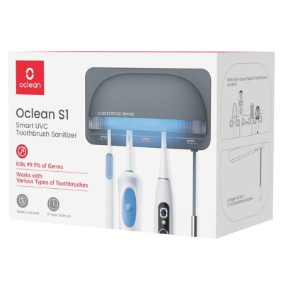 Стерилізатор для зубних щіток Oclean S1 Toothbrush Sanitizer Grey NEW Стерилізатор для зубних щіток Oclean S1 Toothbrush Sanitizer Grey NEW