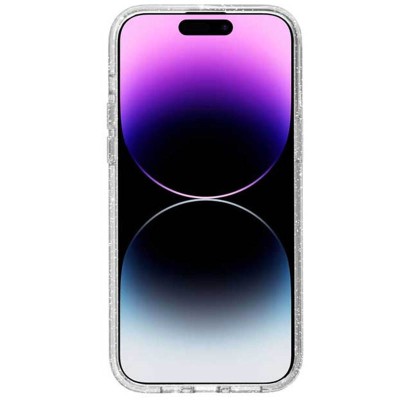 Чохол TPU Galaxy Sparkle (MagFit) для Apple iPhone 16e (6.1") Clear+Glitter Чохол TPU Galaxy Sparkle (MagFit) для Apple iPhone 16e (6.1") Clear+Glitter