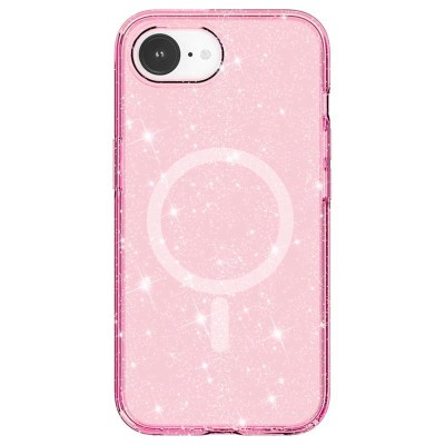 Чохол TPU Galaxy Sparkle (MagFit) для Apple iPhone 16e (6.1") Pink+Glitter Чохол TPU Galaxy Sparkle (MagFit) для Apple iPhone 16e (6.1") Pink+Glitter