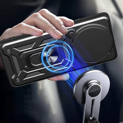 Ударостійкий чохол Camshield Serge Ring для Xiaomi Redmi Note 14 Pro 5G Чорний Ударостійкий чохол Camshield Serge Ring для Xiaomi Redmi Note 14 Pro 5G Чорний