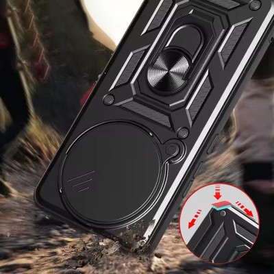 Ударостійкий чохол Camshield Serge Ring для Xiaomi Redmi Note 14 Pro 5G Чорний Ударостійкий чохол Camshield Serge Ring для Xiaomi Redmi Note 14 Pro 5G Чорний