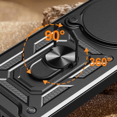 Ударостійкий чохол Camshield Serge Ring для Xiaomi Redmi Note 14 Pro 5G Чорний Ударостійкий чохол Camshield Serge Ring для Xiaomi Redmi Note 14 Pro 5G Чорний