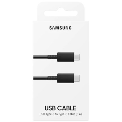 Кабель Samsung USB Type-C ↔ USB Type-C (100 Вт) EP-DN975BBRGRU Black Кабель Samsung USB Type-C ↔ USB Type-C (100 Вт) EP-DN975BBRGRU Black
