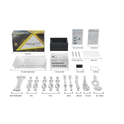 Блок живлення ATX 850W FOCUS-GX-850-ATX31-WH SEASONIC Блок живлення ATX 850W FOCUS-GX-850-ATX31-WH SEASONIC
