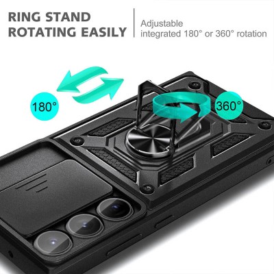 Ударостійкий чохол Camshield Serge Ring для Samsung Galaxy S25 Ultra Чорний Ударостійкий чохол Camshield Serge Ring для Samsung Galaxy S25 Ultra Чорний