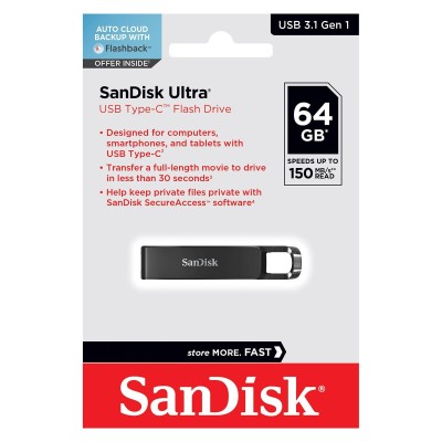 Флеш-пам'ять (накопичувач USB) USB-C 64GB SDCZ460-064G-G46 SANDISK Флеш-пам'ять (накопичувач USB) USB-C 64GB SDCZ460-064G-G46 SANDISK