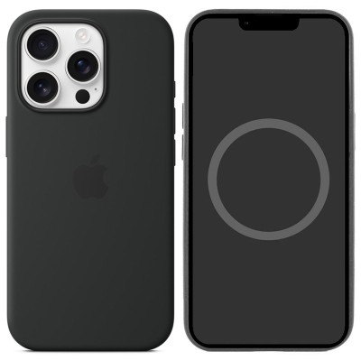 Чохол Silicone case (AAA) with Magsafe and Animation (button) для Apple iPhone 16 Pro (6.3") Black Чохол Silicone case (AAA) with Magsafe and Animation (button) для Apple iPhone 16 Pro (6.3") Black