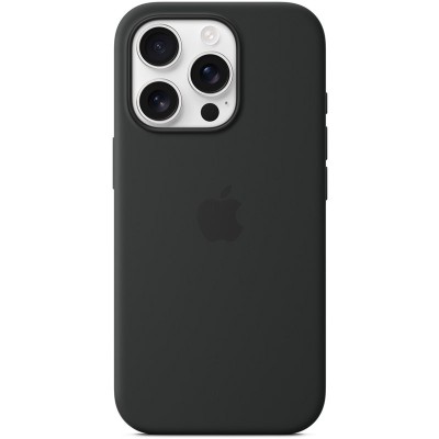 Чохол Silicone case (AAA) with Magsafe and Animation (button) для Apple iPhone 16 Pro (6.3") Black Чохол Silicone case (AAA) with Magsafe and Animation (button) для Apple iPhone 16 Pro (6.3") Black