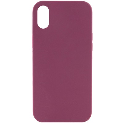 Чохол Silicone Case Full Protective (AA) NO LOGO для Apple iPhone XR (6.1") Бордовий / Plum Чохол Silicone Case Full Protective (AA) NO LOGO для Apple iPhone XR (6.1") Бордовий / Plum