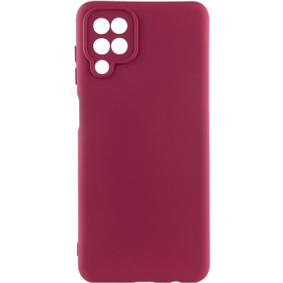 Чохол Silicone Cover Lakshmi Full Camera (AA) для Samsung Galaxy A12 Бордовий / Marsala Чохол Silicone Cover Lakshmi Full Camera (AA) для Samsung Galaxy A12 Бордовий / Marsala