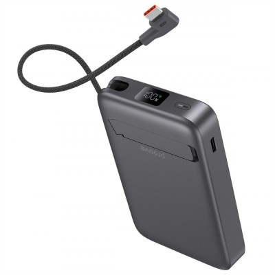 Зовнішній MagSafe Акумулятор Proove 10000mAh 35W OverPower Qi2 (PBOP35012105) Grey