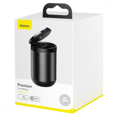 Автомобильная Пепельница Baseus Premium Car Ashtray (2 Series) (C20464700111-00) Black