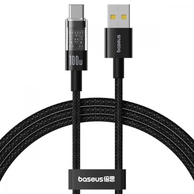 Кабель Baseus Gem Fast-Charging Data Cable Type-C 100W 2m (P10373002111-01) Black