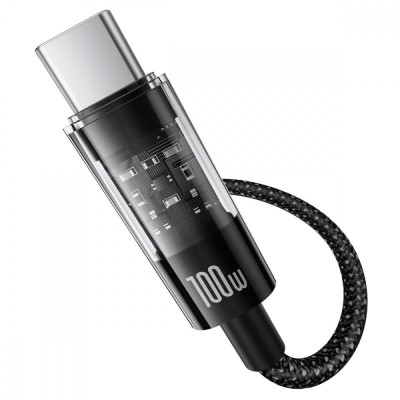 Кабель Baseus Gem Fast-Charging Data Cable Type-C 100W 2m (P10373002111-01) Black