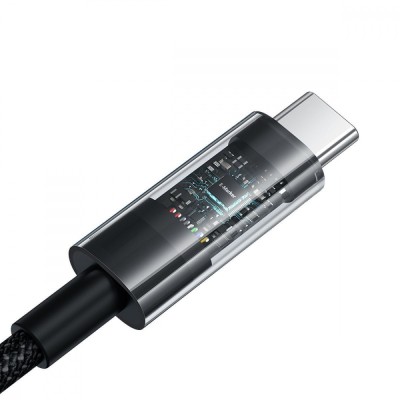 Кабель Baseus Gem Fast-Charging Data Cable Type-C To Type-C 100W 1m (P10373000111-00) Black