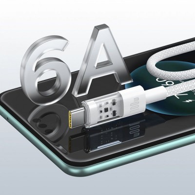 Кабель Baseus Gem Fast-Charging Type-C 100W 1m (P10373002211-00) White